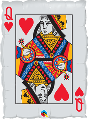 Qualatex Mylar & Foil Playing Card Queen of Hearts Ace of Spade 30″ Balloon