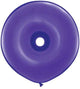 Purple Violet GEO Donut 16″ Latex Balloons (25)