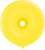 Qualatex Yellow GEO Donut 16" Latex Balloons (25)