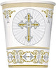 Radiant Cross Silver & Gold 9oz Cups 8ct - Unique