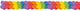 Rainbow Paper Garland 12ft - Amscan
