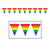 Rainbow Pennant Banner 11″ x 12′ by Beistle from Instaballoons