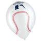 Rawlings Major League Baseball Printed Latex Balloons - 6pcs - Amscan