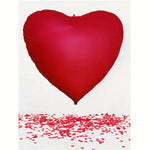 Red Heart 65″ Foil Balloon by Imported from Instaballoons