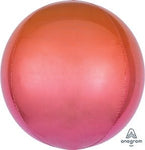 Red & Orange OMBRE ORBZ Foil  Balloon (PKG) - Anagram