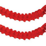 Red Paper Garland 12ft 1ct - Amscan