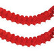 Red Paper Garland 12ft 1ct - Amscan
