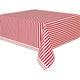 Red Stripes Table Cover