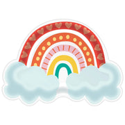 Retro Rainbow Shaped Plates by Amscan from Instaballoons