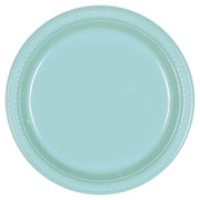 Robin's Egg Blue Plastic Plates 10″ by Amscan from Instaballoons