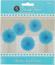 Robins Egg Mini Fan Deco (5 count)