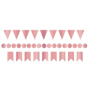 Rose Gold Foil Mini Streamer Kit by Beistle from Instaballoons