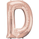 Rose Gold Letter D 34″ Balloon