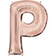 Rose Gold Letter P 34″ Balloon