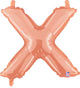 Rose Gold Letter X 14″ Balloon