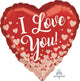 18" Rose Gold Love Hearts - Anagram