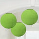 Round Green Paper Lanterns 3pc - Amscan