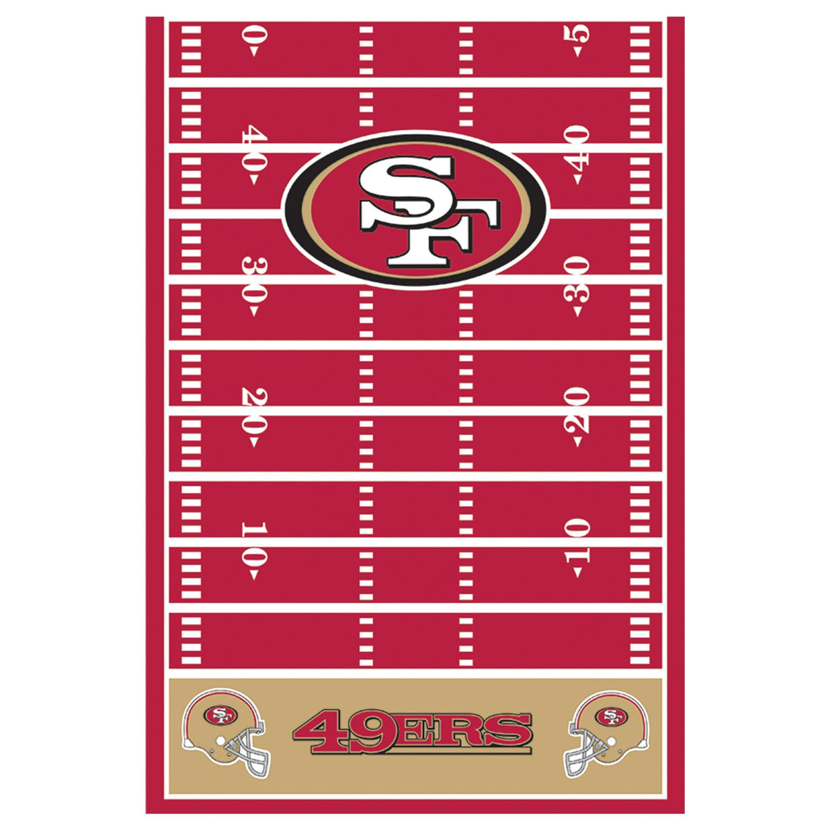 San Francisco 49ers Plastic Table Cover by Amscan from Instaballoons