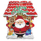 Santa & House 18″ Balloon