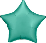 Satin Luxe™ Jade Green Star 18″ Foil Balloon by Anagram from Instaballoons