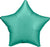 Satin Luxe™ Jade Green Star 18″ Foil Balloon by Anagram from Instaballoons