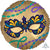 Satin Night In Disguise Mardi Gras 18″ Foil Balloon by Anagram from Instaballoons