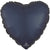 Satin True Navy Heart 17″ Foil Balloon by Anagram from Instaballoons