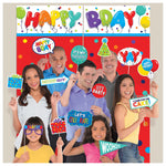Scene Setter - Happy Birthday Balloons - Amscan