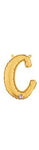 Script Letter C - Gold - Betallic