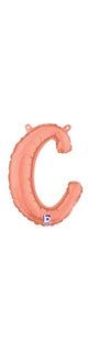 Script Letter C - Rose Gold - Betallic