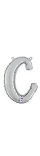 Script Letter C - Silver - Betallic