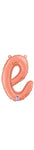 Script Letter E - Rose Gold - Betallic