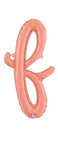 Script Letter F - Rose Gold - Betallic