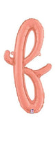 Script Letter F - Rose Gold - Betallic