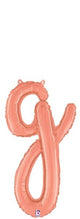 Script Letter G - Rose Gold - Betallic