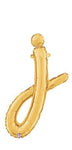 Script Letter J - Gold - Betallic