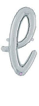 Script Letter L - Silver - Betallic