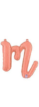 Script Letter M - Rose Gold - Betallic