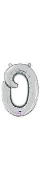 Script Letter O - Silver - Betallic