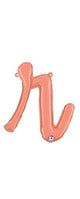 Script Letter R - Rose Gold - Betallic