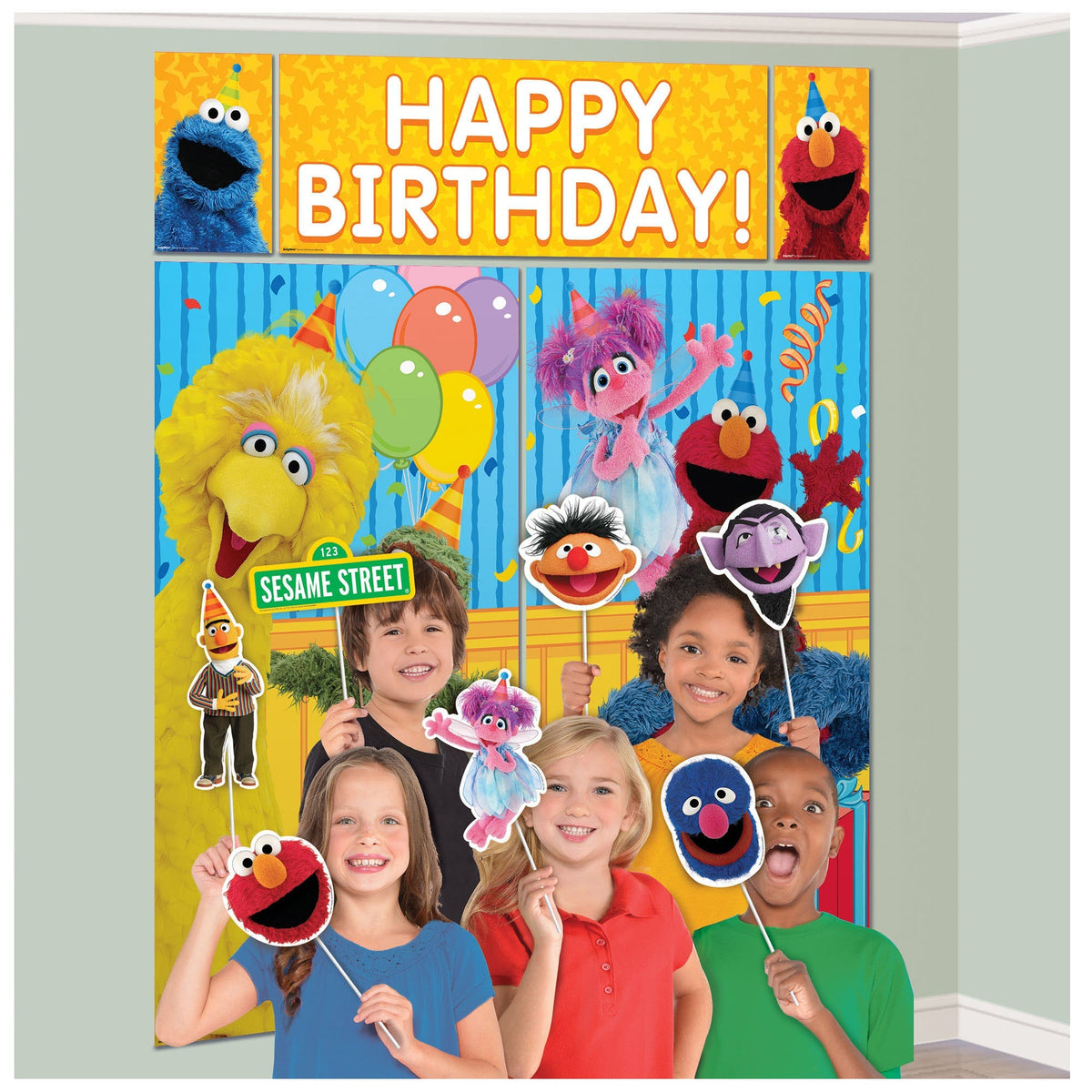 Sesame St. SS & Props Foil Balloons by Amscan from Instaballoons