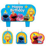 Candle Set - Sesame Street Birthday - Amscan