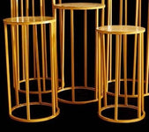 Set of 3 Round Dessert/Side Tables - Borosino
