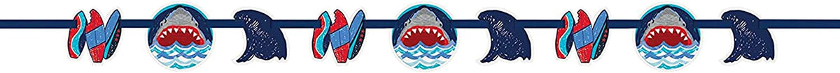 Shark Surf Banner 5′