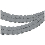 Silver Paper Garland 12ft 1ct - Amscan