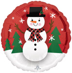 Smiley Snowman 18″ Foil Balloon by Anagram from Instaballoons