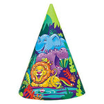 Smiling Safari Party Hats (8ct) - Unique