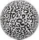 Snow Leopard Animalz ORBZ Dimensional Round Foil Balloon - Anagram