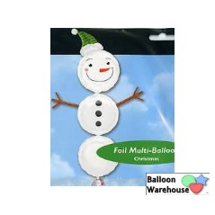 Snowman Multi-Shape  50″ Foil Balloon by Anagram from Instaballoons