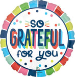 So Grateful for You 18″ Foil Balloon by Anagram from Instaballoons